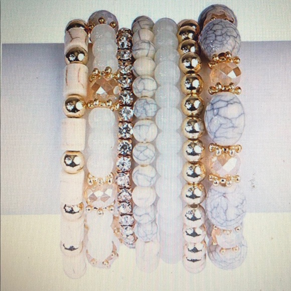 Natural Multibead Stackable Bracelets - Picture 2 of 4